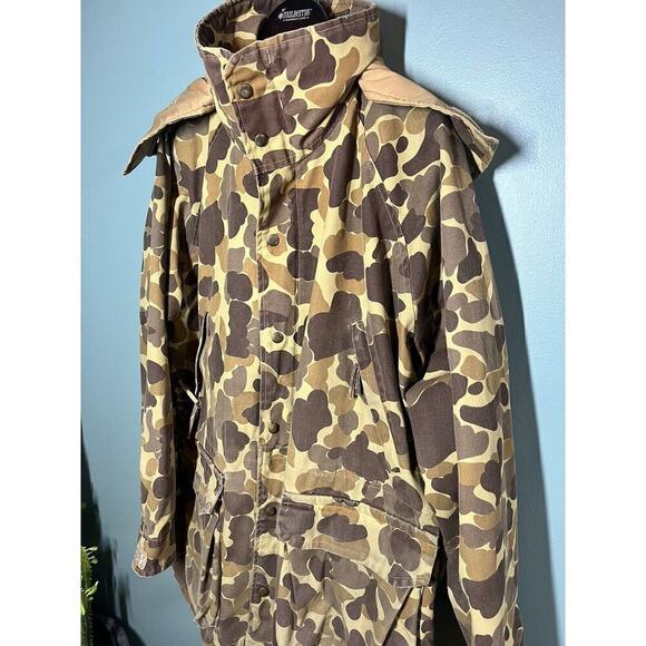 VINTAGE Mount'n Prairie Jacket L Brown Duck Canvas Hunting Coat Camo - Picture 2 of 7